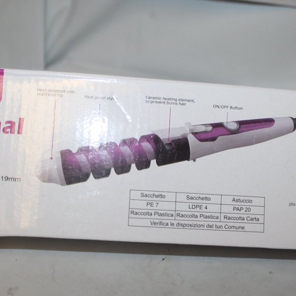 New in Box Professional Spiral Hair Curler Curling Styling Wand - Picture 4 of 4